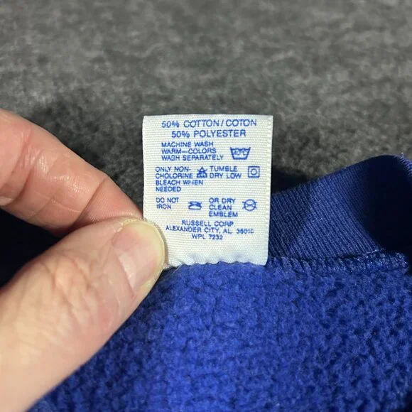 Vintage 90s Alaska Crewneck Sweatshirt Adult L Pullover Moon Polar Bears USA - Picture 5 of 13